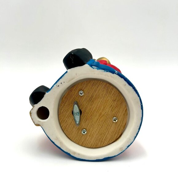 Vintage Nutcracker Soldier Figurine With Trumpet & Batton Music Box Plays We Wis - Picture 6 of 6